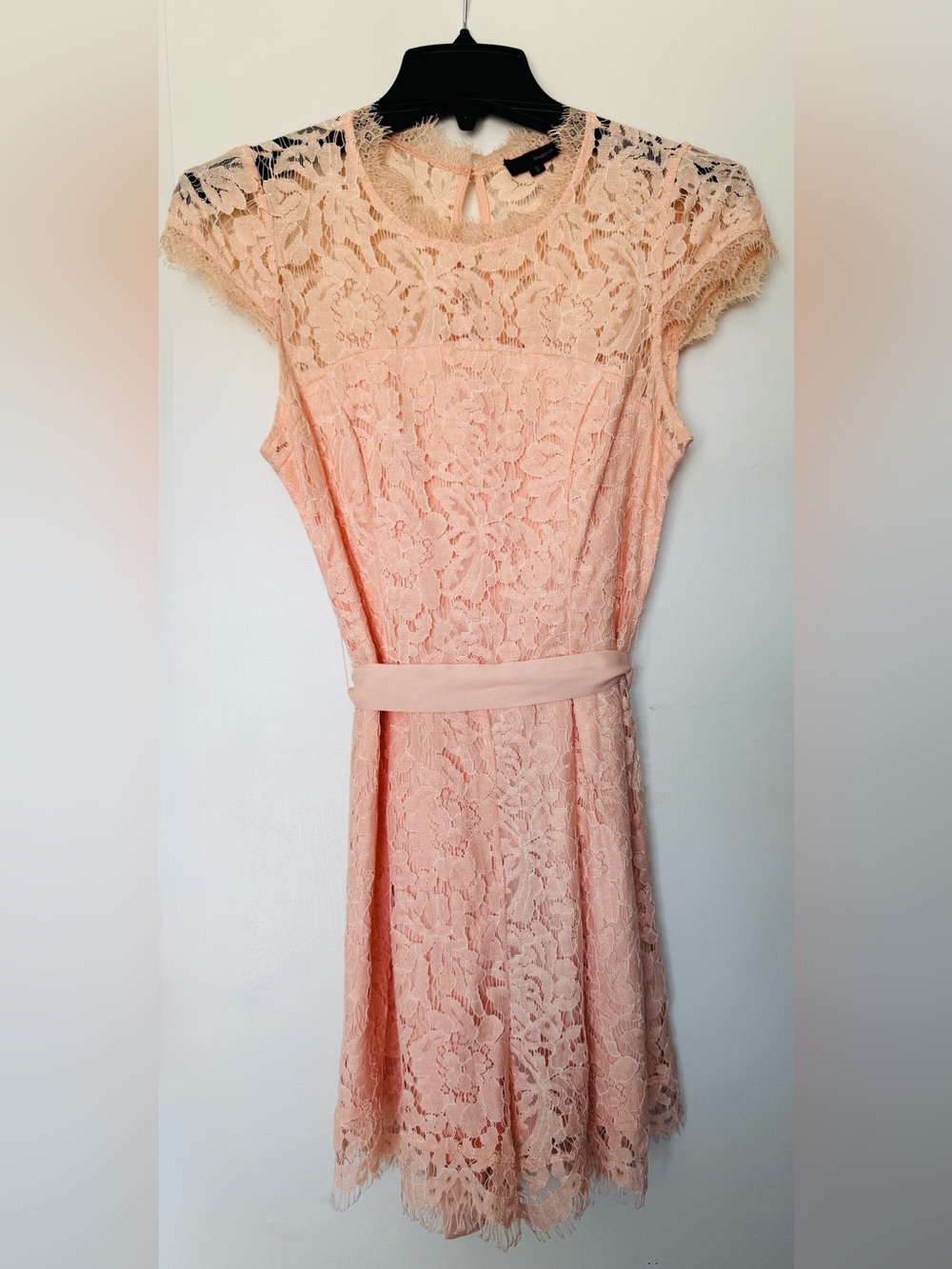 Peach Lace Romper